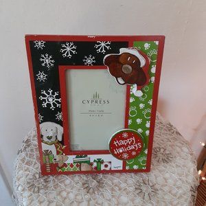 Dog frame Christmas 4 in x 6 in